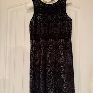 LOFT Black Lace Dress